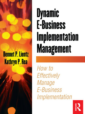 cover image of Dynamic E-Business Implementation Management